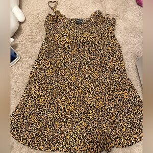 Hurley Leopard Print Dress - Black and Yellow